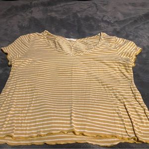 Yellow striped shirt